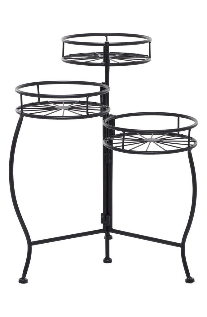 商品SONOMA SAGE HOME|Black Metal Indoor Outdoor 3-Tier Starburst Plant Stand,价格¥421,第5张图片详细描述