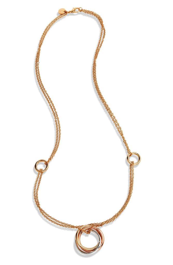 商品Savvy Cie Jewels|18K Plated Long Tricolor Necklace,价格¥332,第1张图片