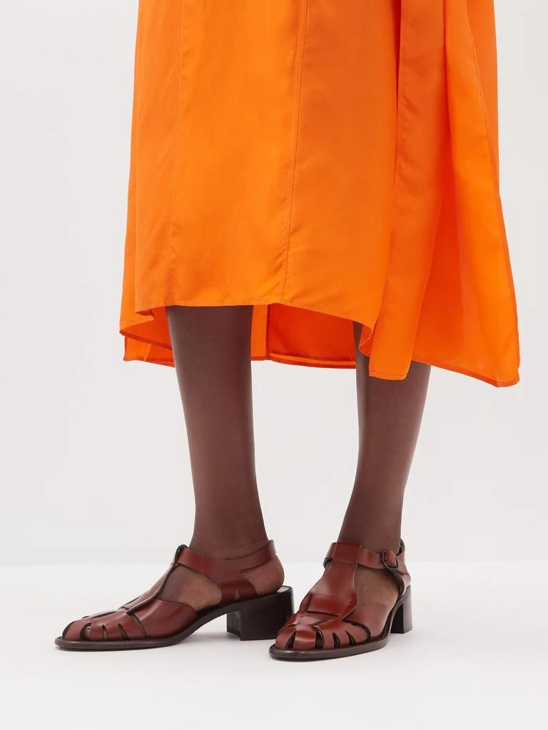 商品Hereu|Pesca 20 cutout leather heeled sandals,价格¥2425,第3张图片详细描述