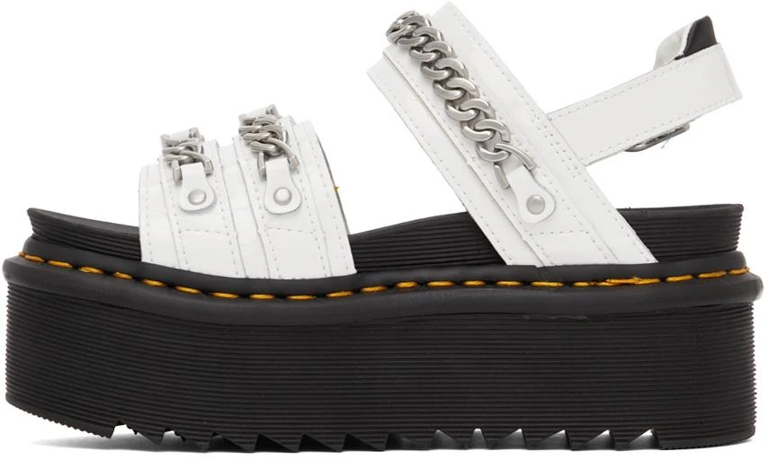 商品Dr. Martens|White Blair II Quad Chain Platform Sandals,价格¥696,第3张图片详细描述