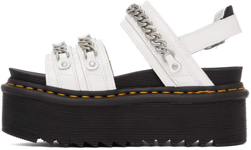 商品Dr. Martens|White Blair II Quad Chain Platform Sandals,价格¥1123,第5张图片详细描述