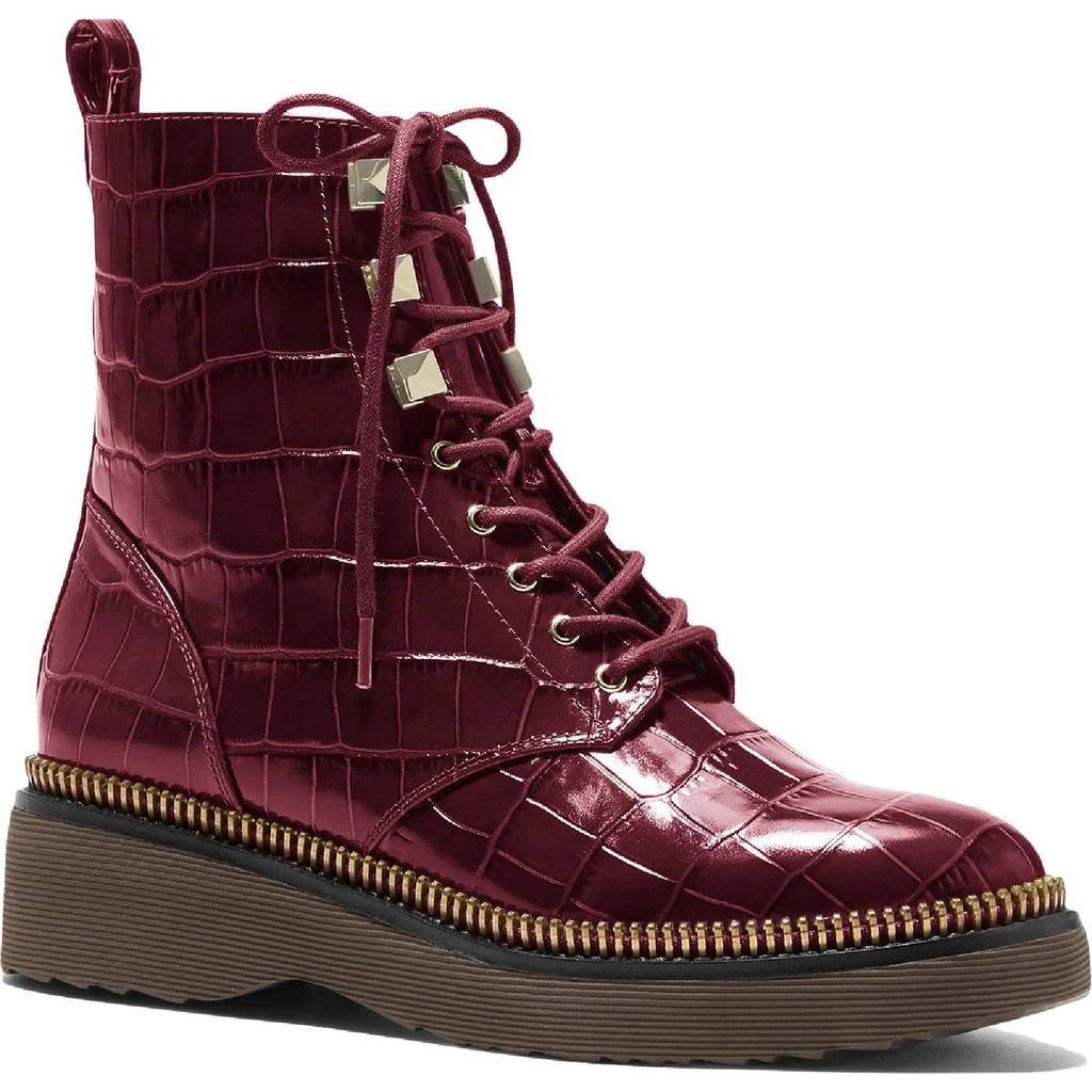 商品Michael Kors|MICHAEL Michael Kors Womens Haskell Leather Combat & Lace-up Boots,价格¥559,第1张图片