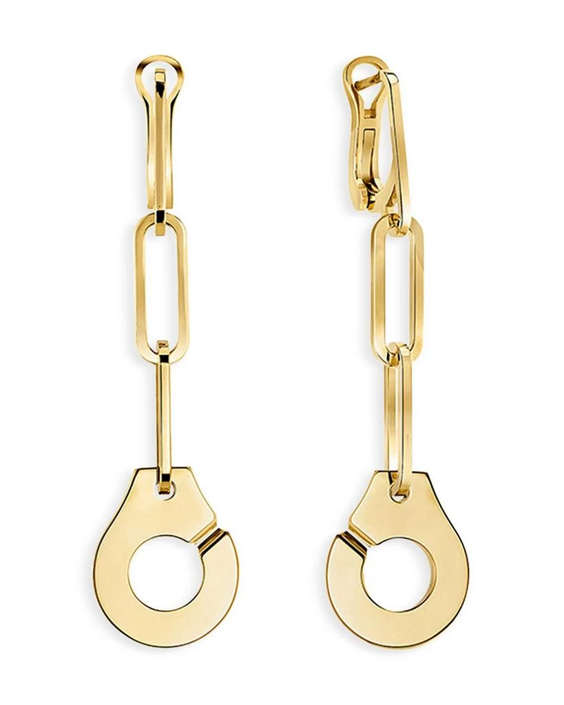 商品Dinh Van|Dihn Van 18K Yellow Gold Menottes Link Drop Earrings,价格¥31999,第1张图片