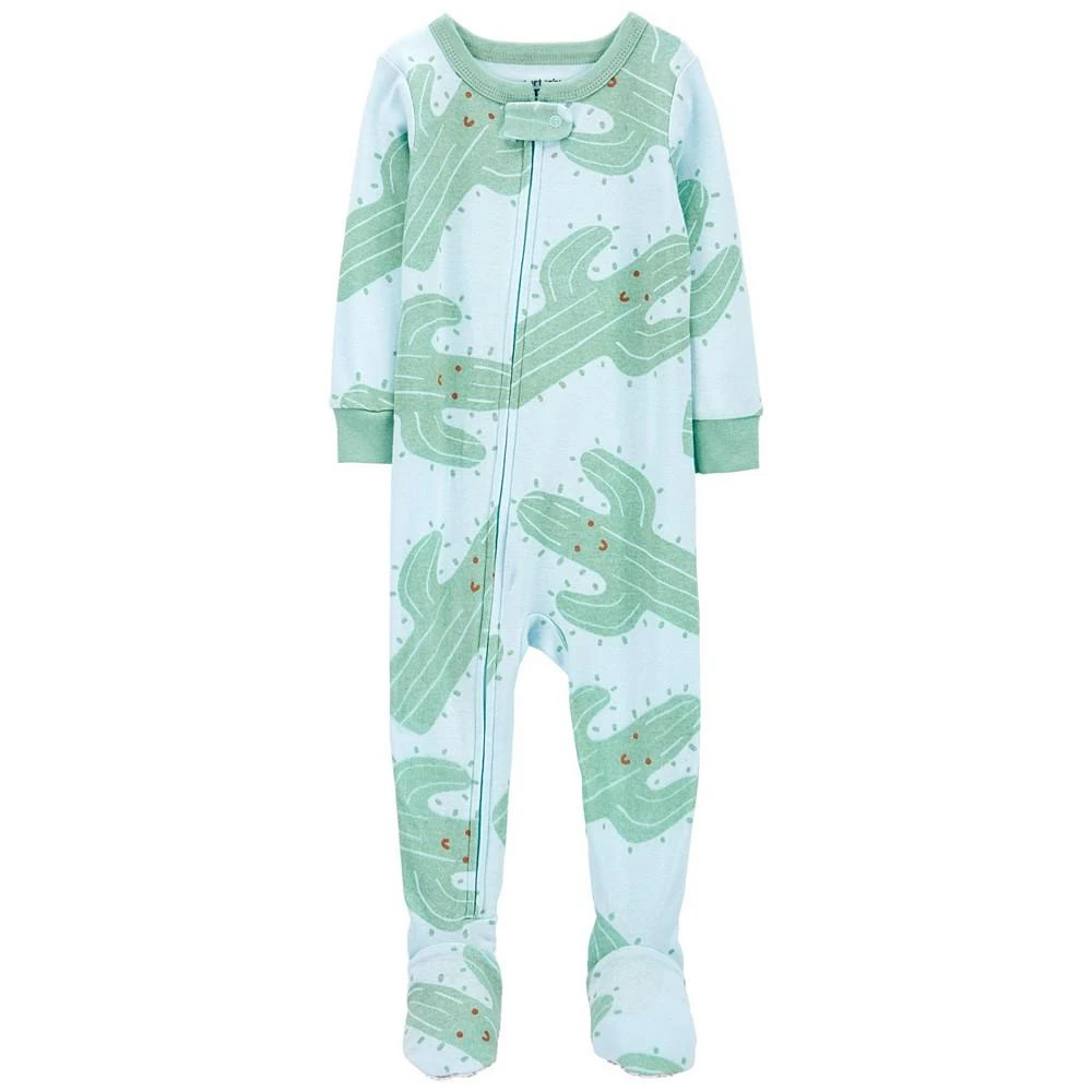 商品Carter's|Baby Boys Cotton Snug Fit Footed Cactus Pajamas,价格¥75,第1张图片