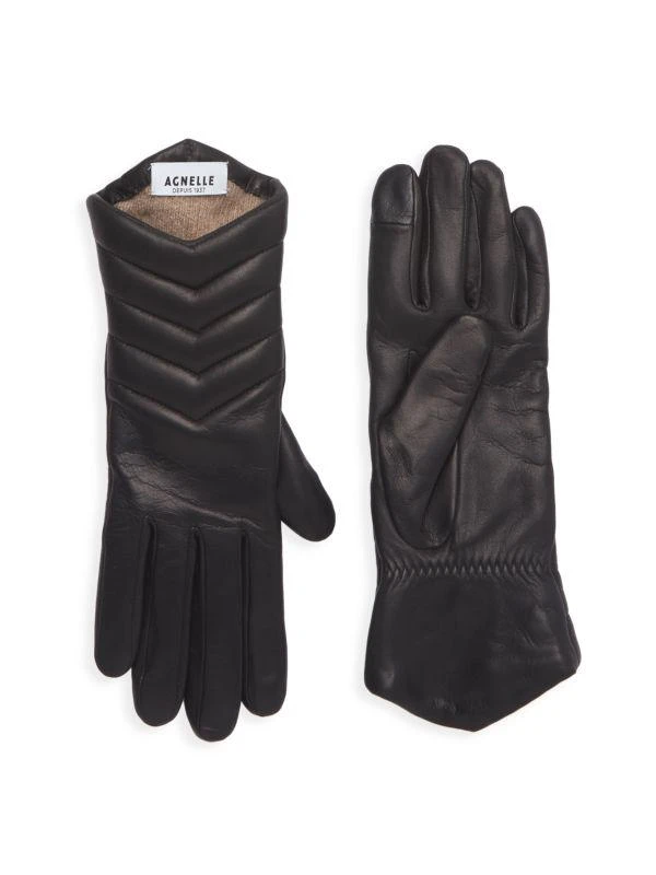 商品Agnelle|Apoline Quilted Leather Gloves,价格¥595,第1张图片