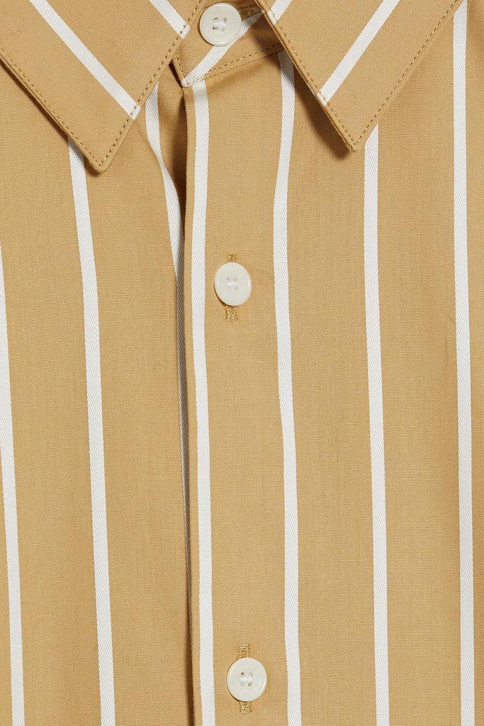 商品Sandro|Striped cotton-poplin shirt,价格¥362,第6张图片详细描述