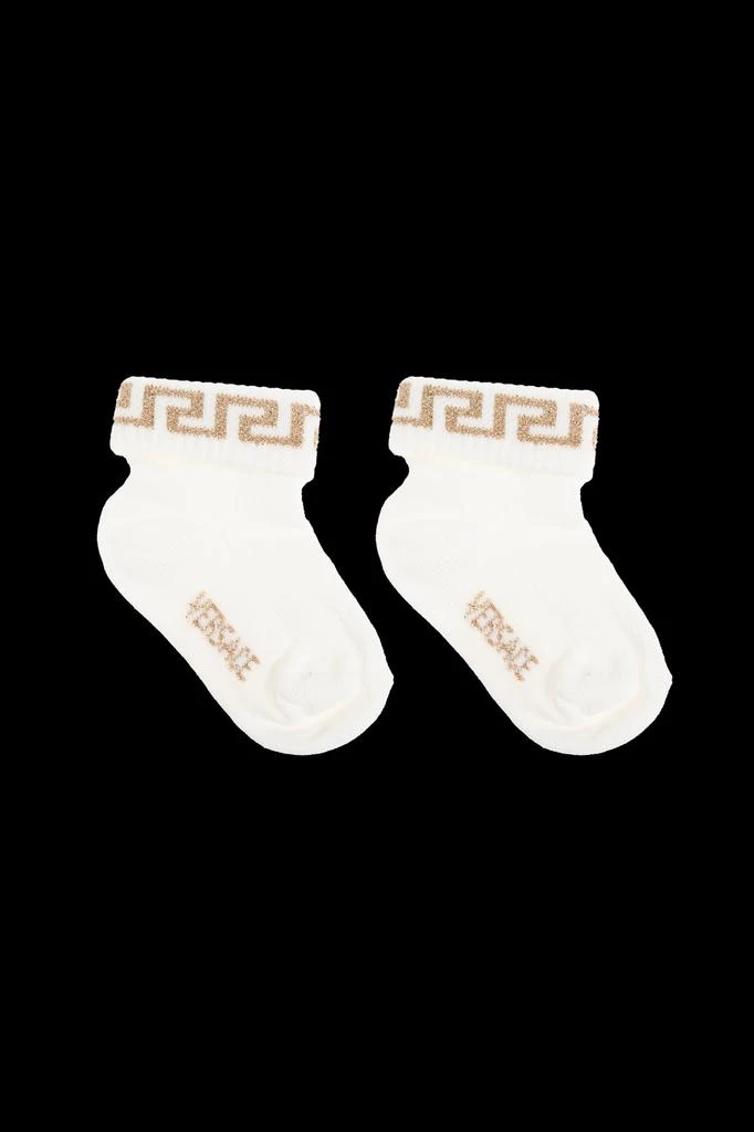 商品Versace|Versace Kids Logo Intarsia Two Pack Of Socks,价格¥576,第4张图片详细描述