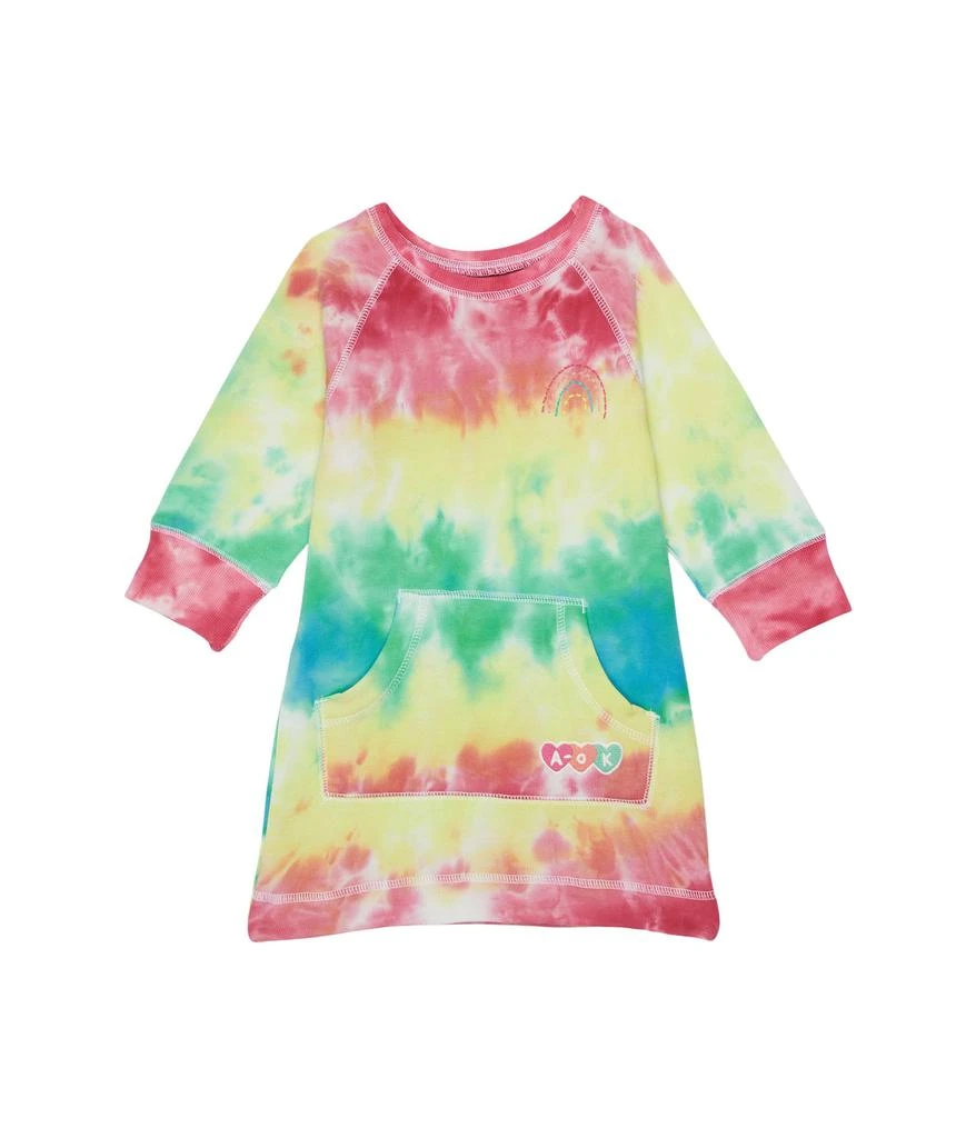 商品Hatley|Rainbow Tie-Dye Sweatshirt Dress (Toddler/Little Kids/Big Kids),价格¥367,第1张图片