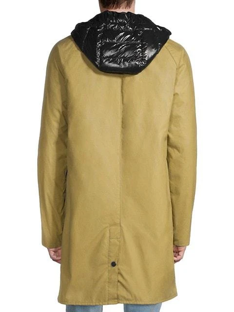 商品Barbour|Barbour x Moncler Hooded Cotton Raincoat,价格¥6434,第5张图片详细描述