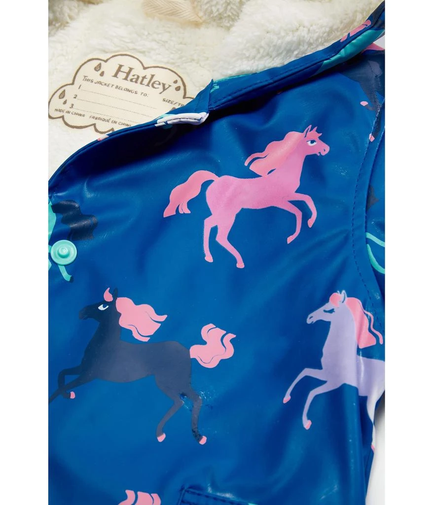 商品Hatley|Prancing Horses Sherpa Lined Splash Jacket (Toddler/Little Kids/Big Kids),价格¥380,第2张图片详细描述
