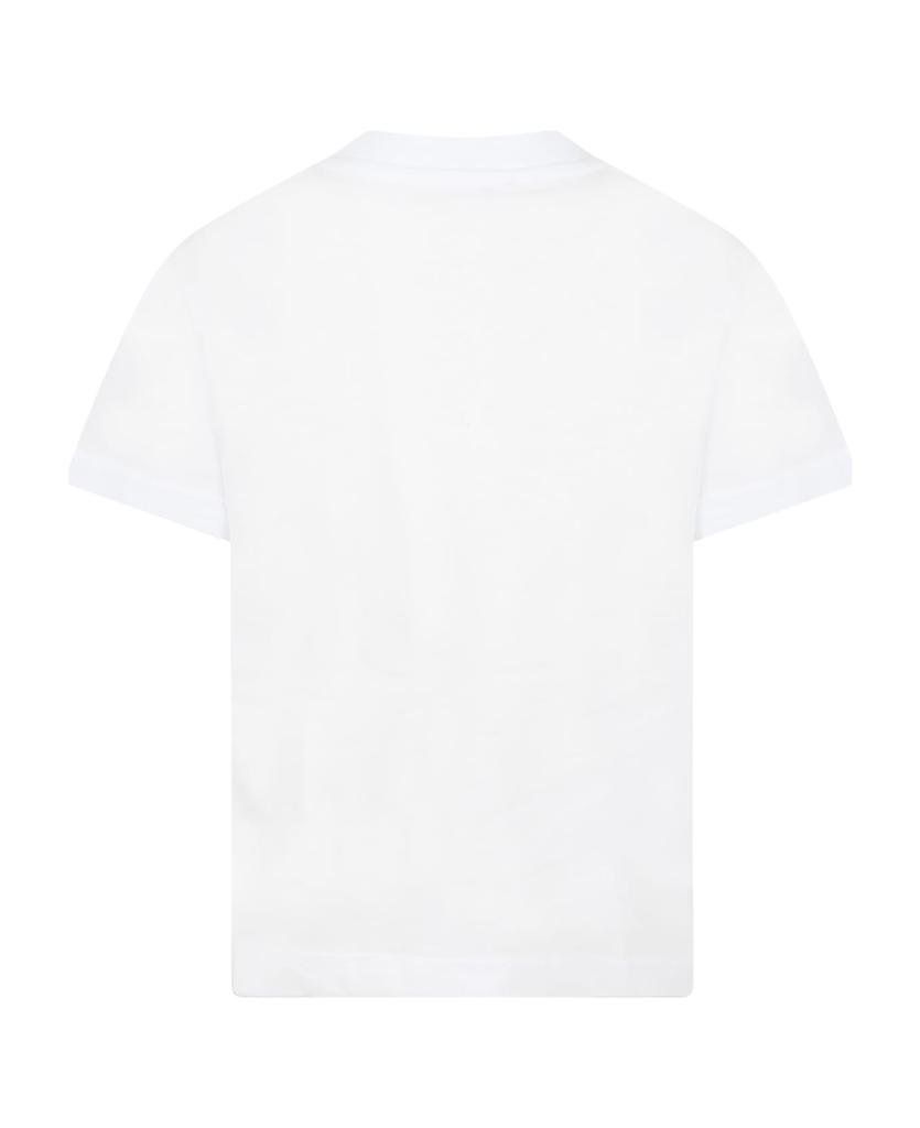 商品Neil Barrett|White T-shirt For Boy With Palm,价格¥606,第4张图片详细描述