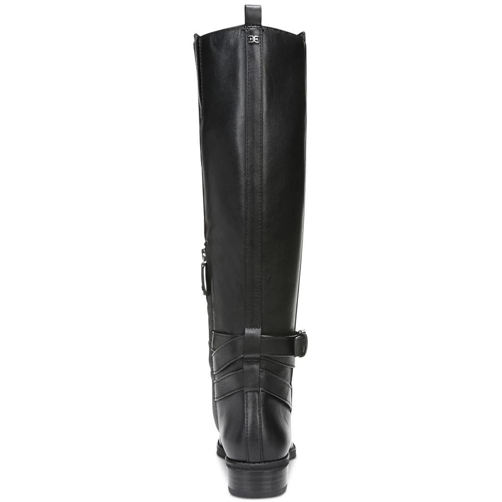 商品Sam Edelman|Sam Edelman Womens Pansy Leather Round Toe Knee-High Boots,价格¥436,第3张图片详细描述