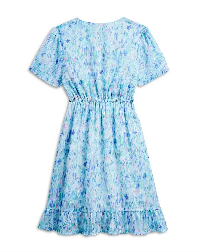 商品AQUA|Girls' Abstract Faux Wrap Dress, Little Kid, Big Kid - Exclusive,价格¥215,第2张图片详细描述