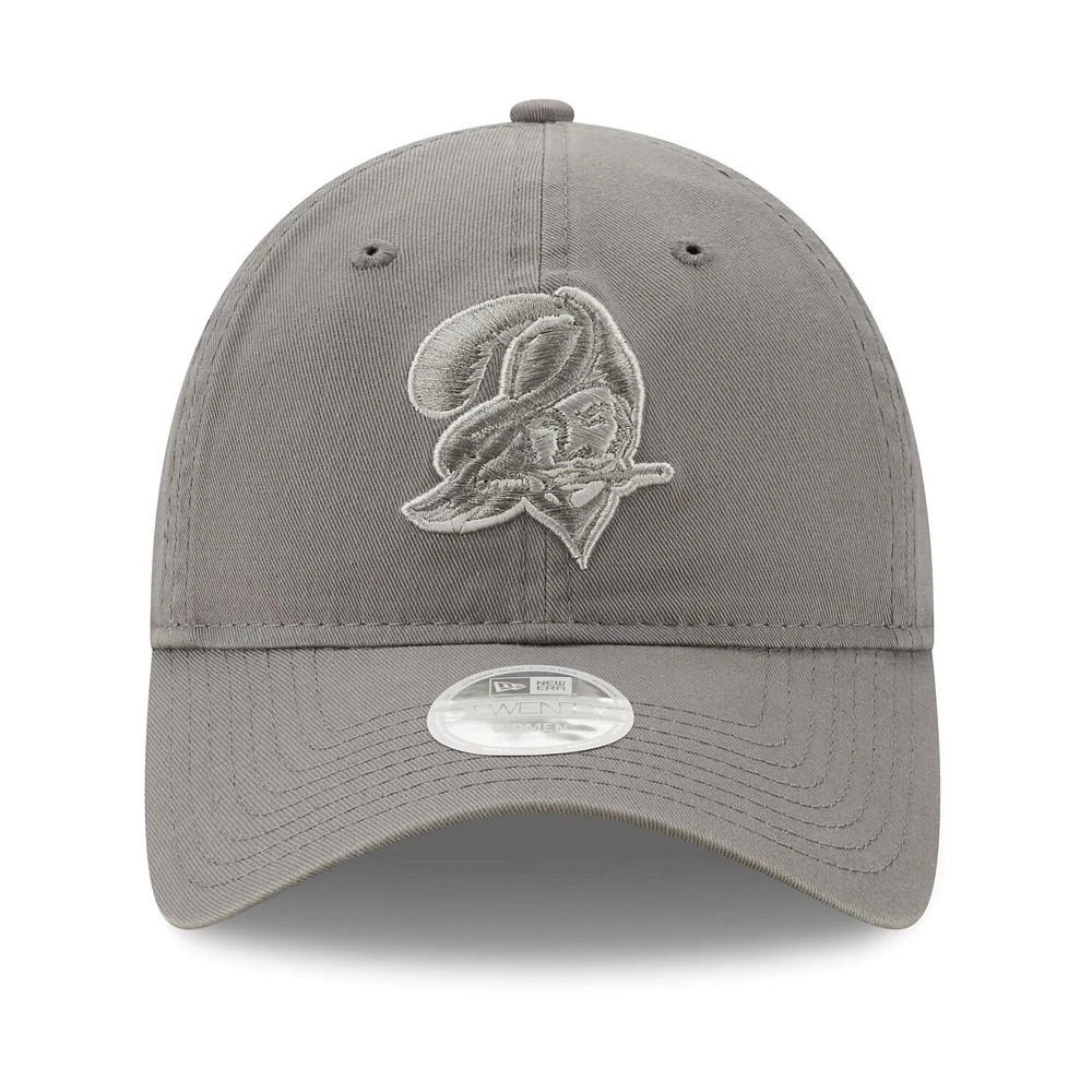 商品New Era|Women's Gray Tampa Bay Buccaneers Historic Core Classic 2.0 9TWENTY Adjustable Hat,价格¥188,第4张图片详细描述