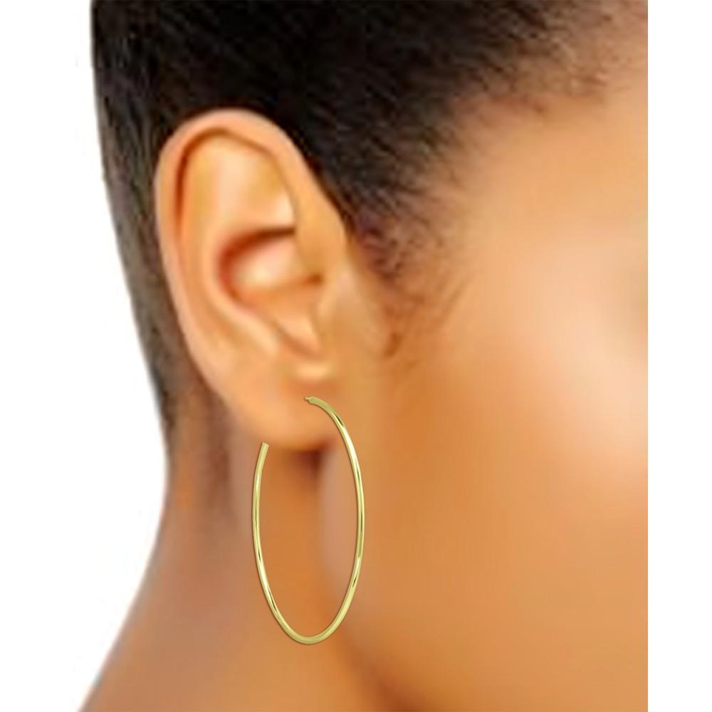 商品Giani Bernini|Polished Wire Extra-Large Hoop Earrings, 80mm, Created for Macy's,价格¥1100,第4张图片详细描述