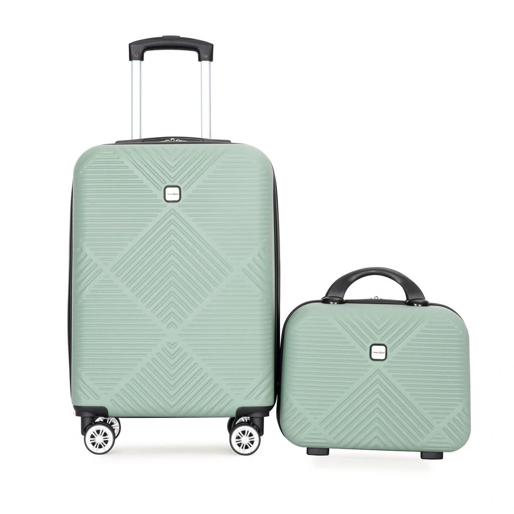 商品Streamdale Furniture|Streamdale Deluxe Two-Piece Carry-On and Cosmetic Case Set,价格¥857,第1张图片