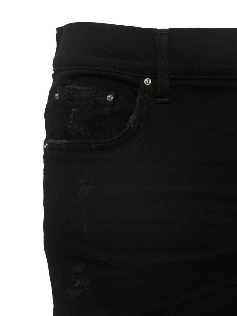 商品AMIRI|Leather Logo Cotton Denim Jeans,价格¥8701,第4张图片详细描述