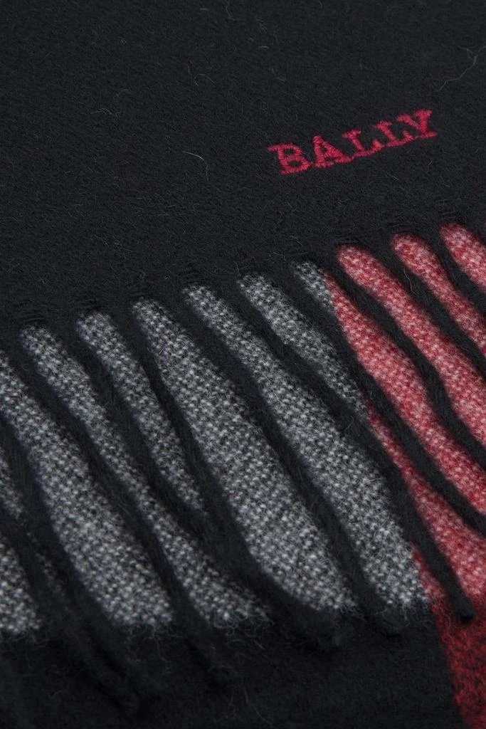 商品Bally|Bally Fringed Stripe Detail Scarf,价格¥911,第2张图片详细描述