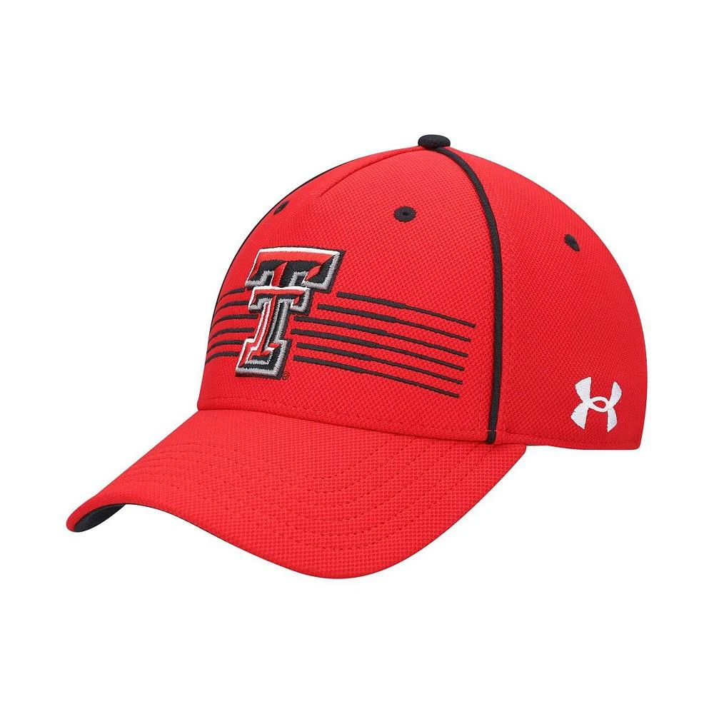 商品Under Armour|Men's Red Texas Tech Red Raiders Iso-Chill Blitzing Accent Adjustable Hat,价格¥297,第1张图片