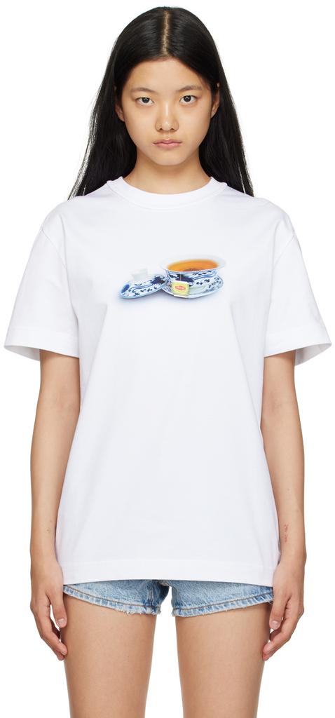 白色 Teacup T 恤商品第1张图片规格展示