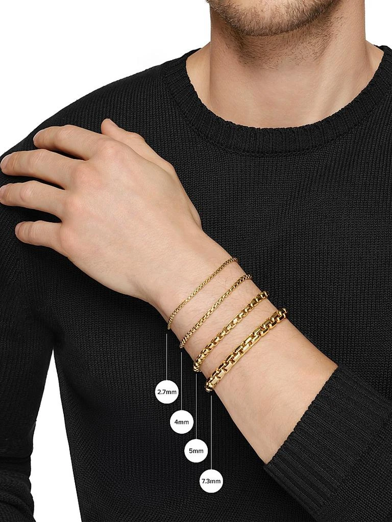商品David Yurman|Box Chain Bracelet in 18K Yellow Gold, 2.7MM,价格¥10444,第4张图片详细描述