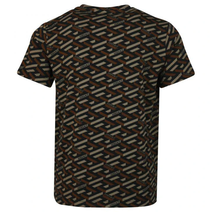 商品Versace|Black Pattern T Shirt,价格¥723,第3张图片详细描述