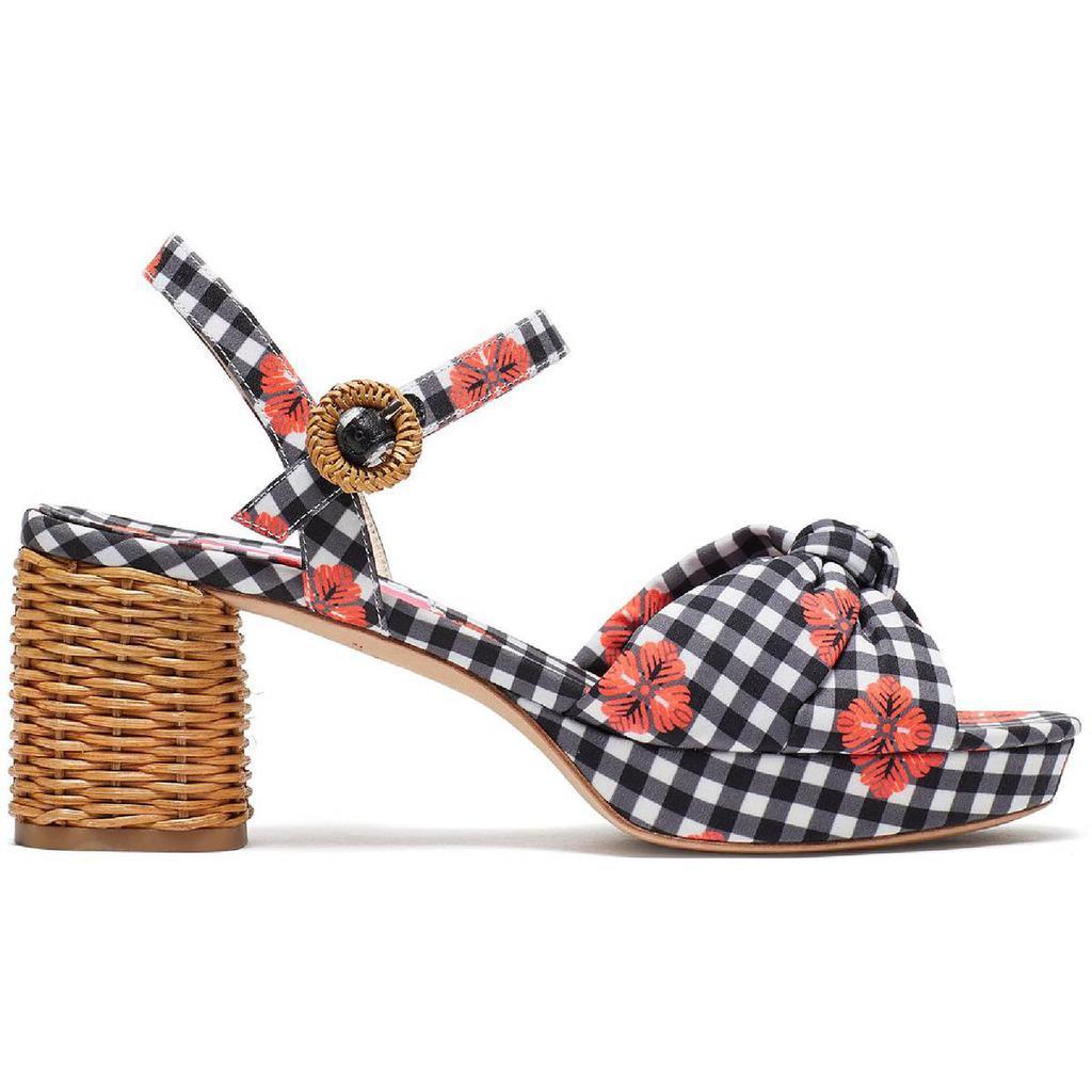 商品Kate Spade|Kate Spade New York Womens Hayden Knot  Textured Heel Platform Sandals,价格¥381,第4张图片详细描述