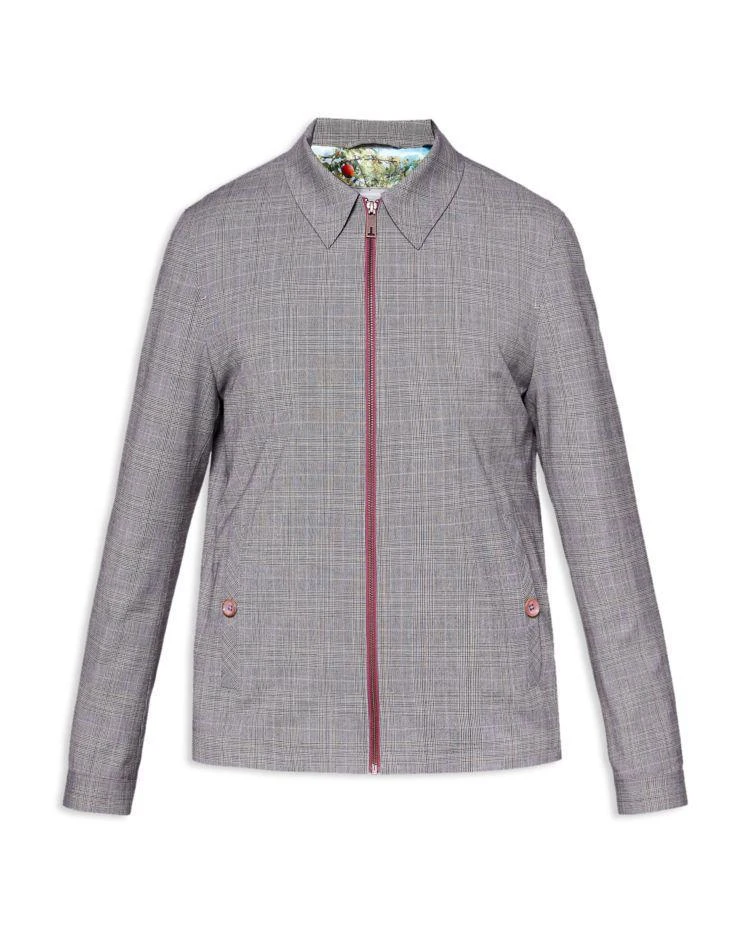 商品Ted Baker London|Ted Baker Parr Checked Harrington Jacket,价格¥1052,第4张图片详细描述