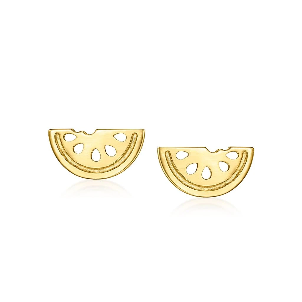 商品RS Pure|RS Pure by Ross-Simons 14kt Yellow Gold Watermelon Earrings,价格¥1025,第1张图片