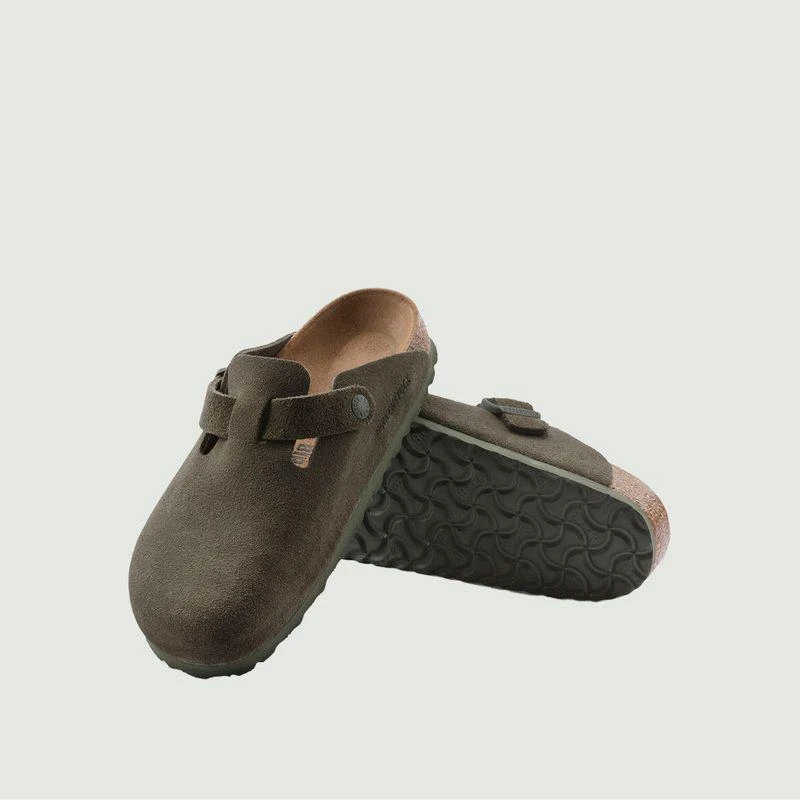 商品Birkenstock|Boston mules Modern Suede Thyme BIRKENSTOCK,价格¥1193,第3张图片详细描述