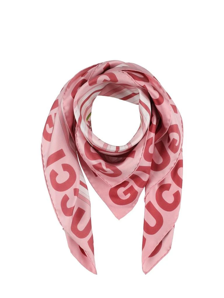 商品Gucci|Printed Silk Scarf,价格¥3718,第2张图片详细描述