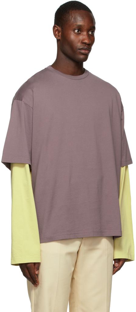 Purple Short Sleeve T-Shirt商品第2张图片规格展示