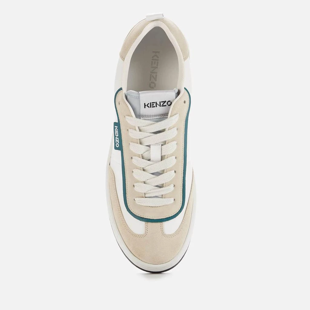 商品Kenzo|KENZO MEN'S KOURT 80 LEATHER CUPSOLE TRAINERS - WHITE,价格¥1261,第3张图片详细描述