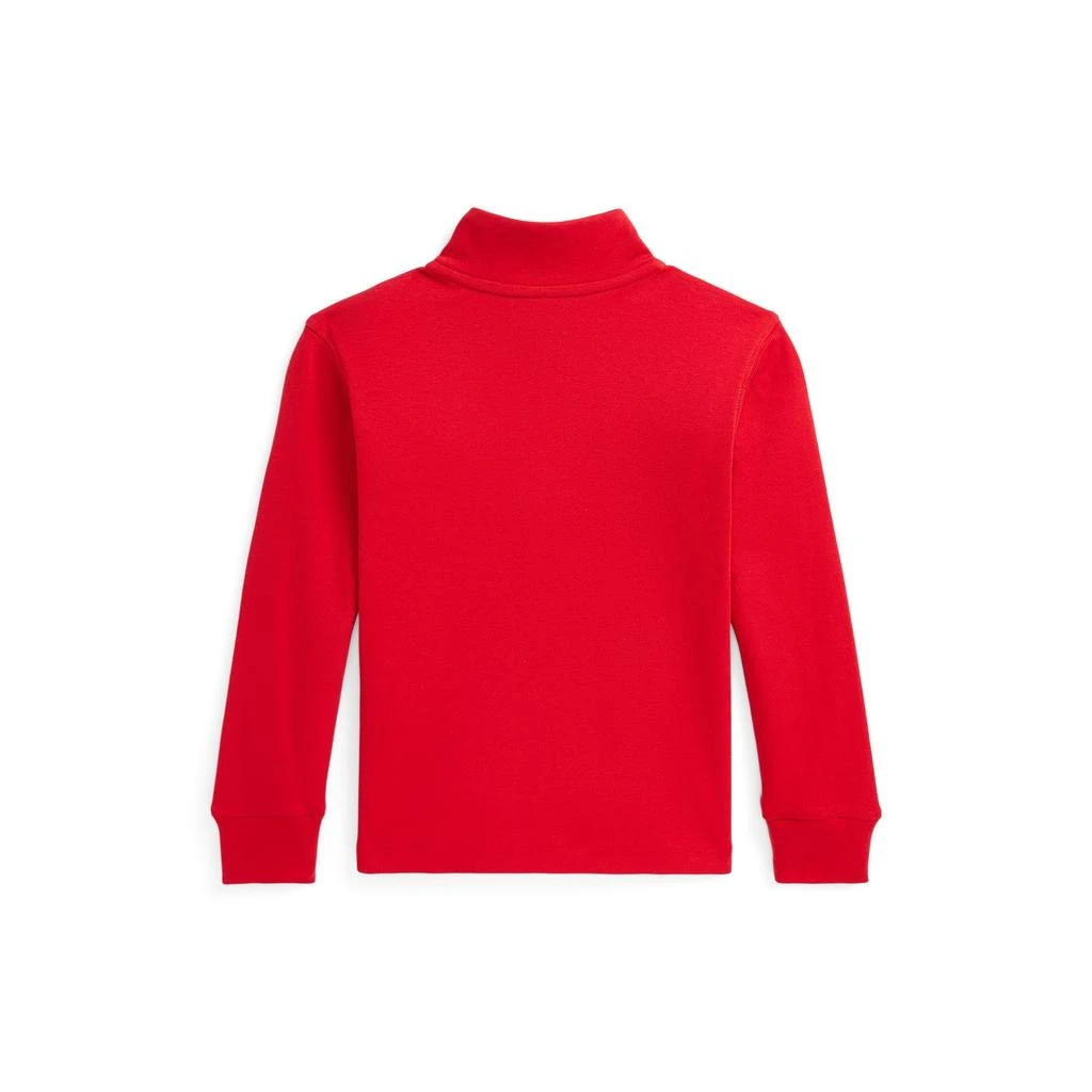 商品Ralph Lauren|Cotton Interlock Quarter-Zip Pullover (Toddler/Little Kids),价格¥334,第2张图片详细描述