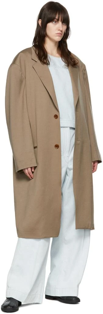 商品Lemaire|Taupe Wool Trench Coat,价格¥3378,第4张图片详细描述