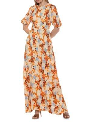 Cutout Fit & Flare Maxi Dress商品第7张图片规格展示