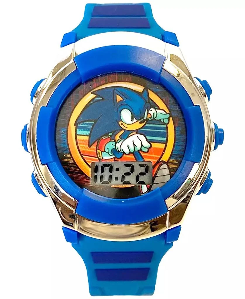 商品Accutime|Kid's Sonic Digital Blue Silicone Strap Watch 38mm,价格¥127,第1张图片