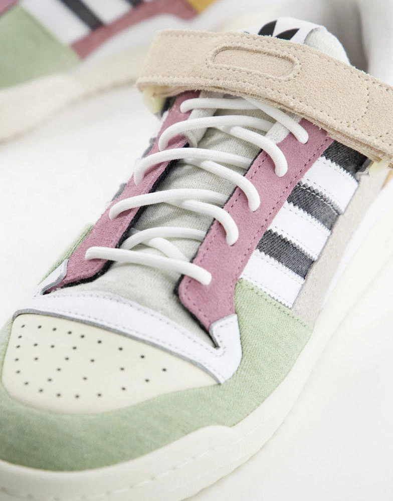 商品Adidas|adidas Originals Forum 84 Low trainers in off white with colour details,价格¥662,第2张图片详细描述