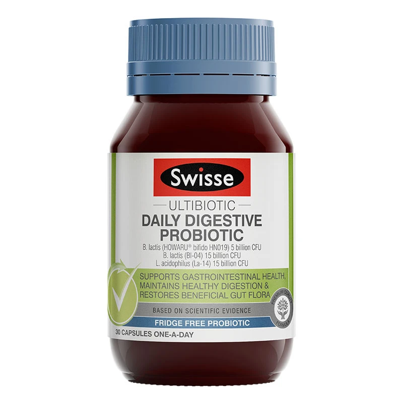 商品[国内直发] Swisse|Swisse 日常消化益生菌胶囊 30粒,价格¥125,第1张图片