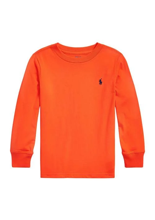 商品Ralph Lauren|Lauren Childrenswear Boys 4 7 Cotton Jersey Long Sleeve T Shirt,价格¥267,第1张图片