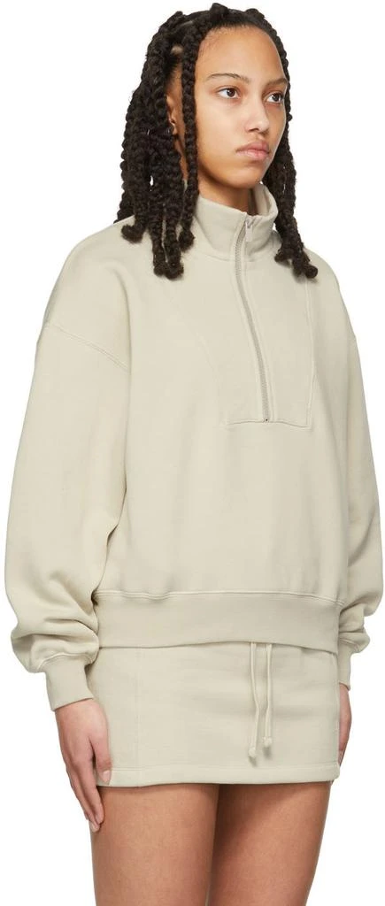 商品Essentials|Beige 1/2 Zip Pullover Sweatshirt,价格¥316,第2张图片详细描述