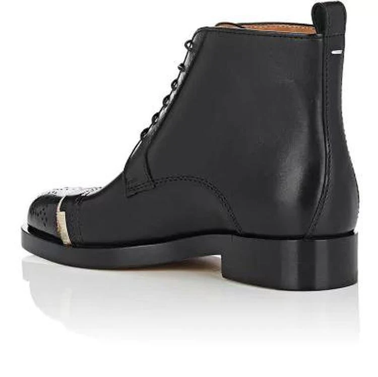 商品MAISON MARGIELA|Cap-Toe Leather Ankle Boots,价格¥2968,第3张图片详细描述