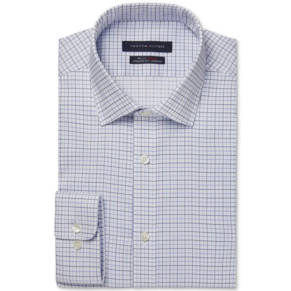 商品Tommy Hilfiger|Men's Flex Collar with Cooling Fabric Athletic Fit Non-Iron Performance Stretch Dress Shirt,价格¥191,第1张图片