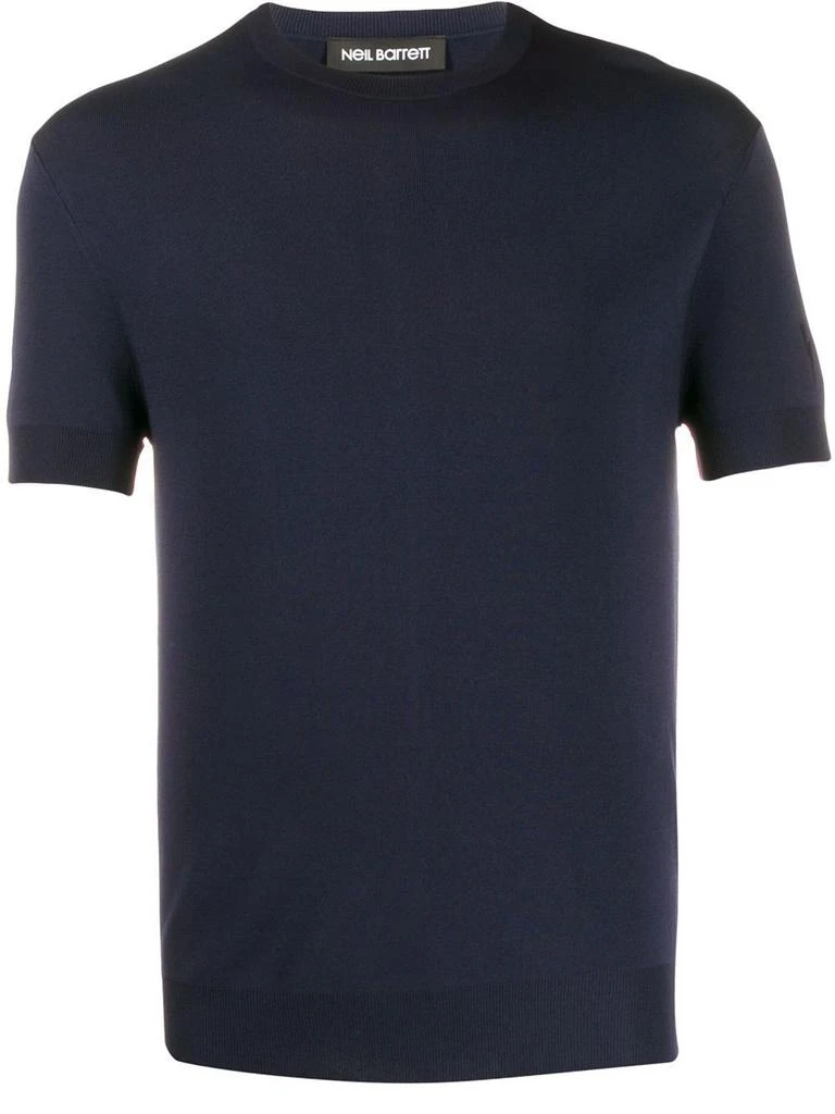 商品Neil Barrett|Neil barrett men's blue viscose t shirt,价格¥2287,第1张图片