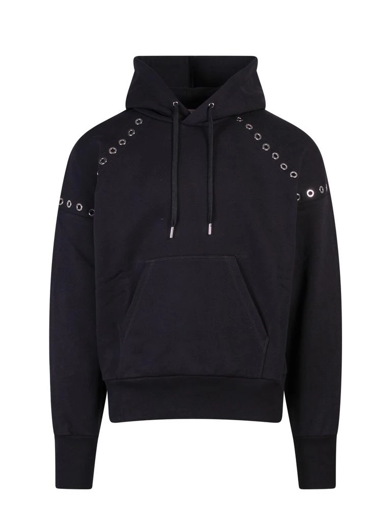 商品Alexander McQueen|Alexander McQueen Eyelets Detailed Hoodie,价格¥7648,第1张图片