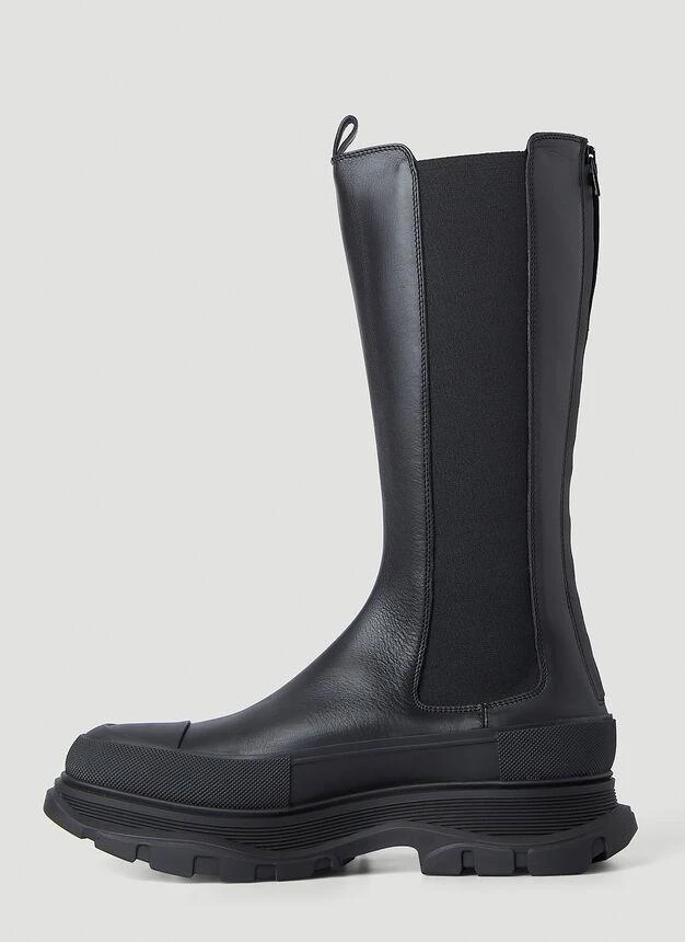 商品Alexander McQueen|Tread Slick Mid Calf Boots in Black,价格¥4114,第3张图片详细描述