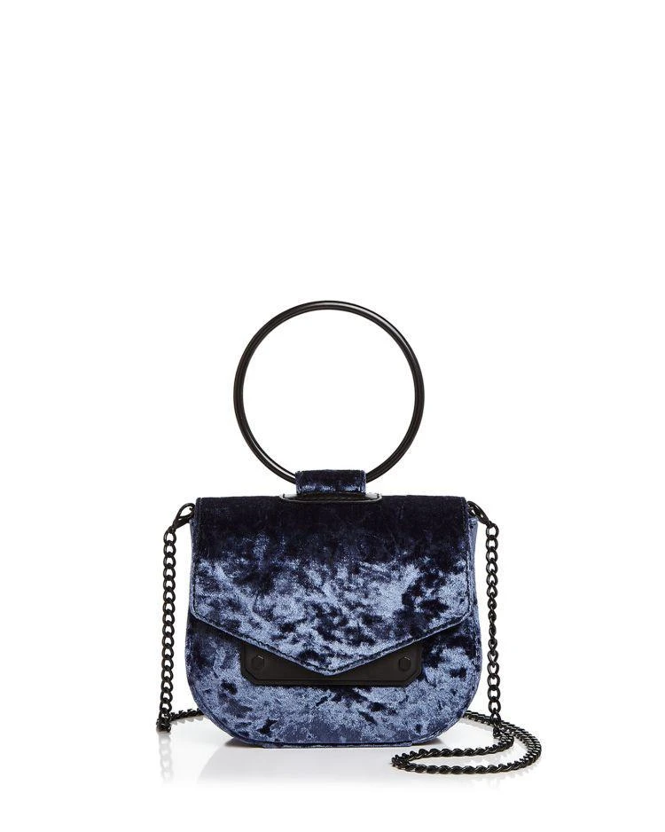商品Nasty Gal|天鹅绒圆环斜挎包,价格¥434,第1张图片