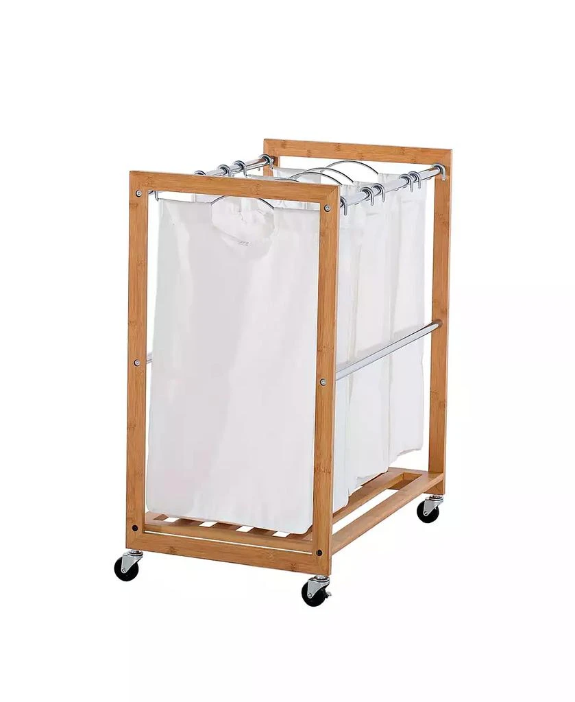 商品TRINITY|3 Bag Bamboo Laundry Cart,价格¥1444,第4张图片详细描述