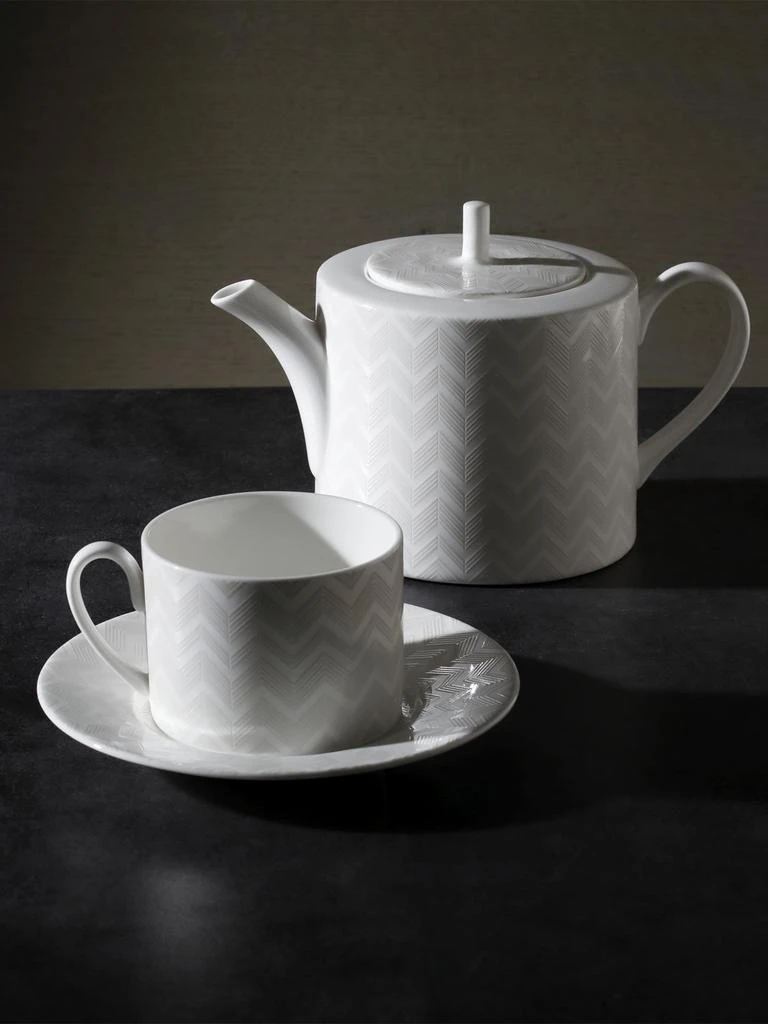 商品Missoni|Zig Zag White Tea Pot Coffee Pot,价格¥3428,第1张图片详细描述