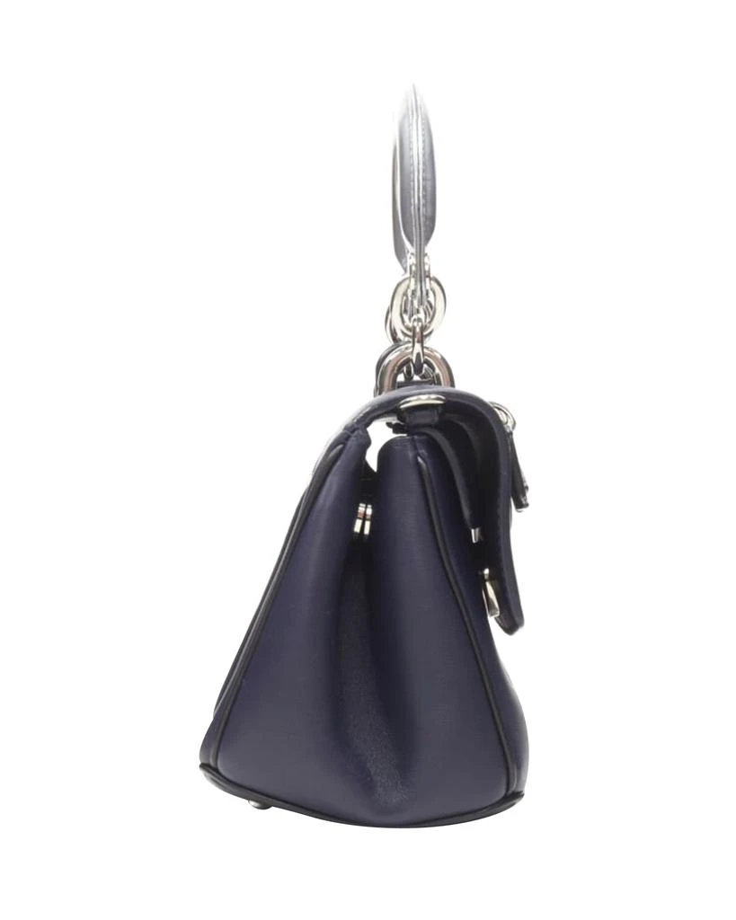 商品[二手商品] Dior|CHRISTIAN DIOR Be Dior Micro blue silver leather flap small shoulder bag,价格¥20443,第4张图片详细描述